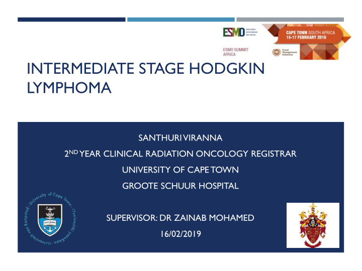 intermediate stage hodgkin lymphoma