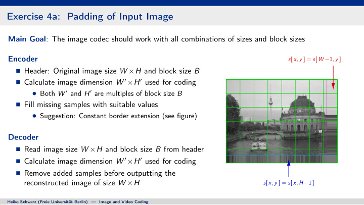 exercise 4a padding of input image