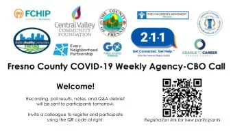 Welcome!  Recording, poll results, notes, and Q&amp;A debrief  will be sent to participants