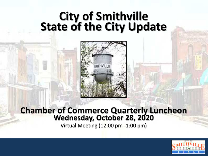 city of smithville state of the city update