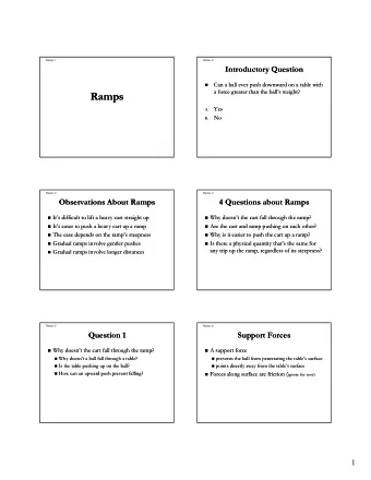 Ramps  Ramps  Yes  Yes  Y  Y  A.  A.  No  No  B.  B.  Ramps 3  Ramps 4  Observations About Ramps