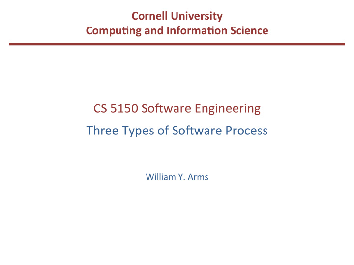 cs 5150 so ware engineering