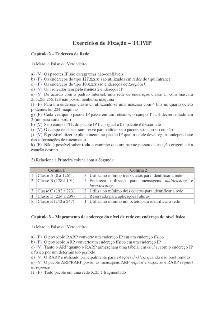 exerc cios de fixa o tcp ip