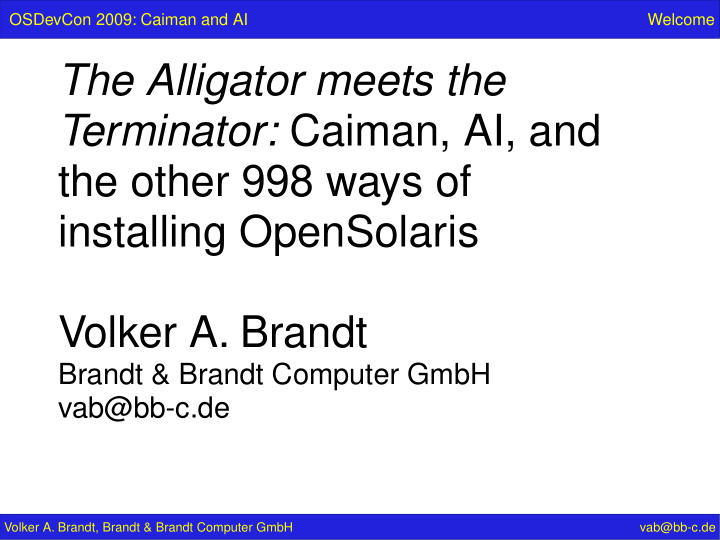 the alligator meets the terminator caiman ai and the