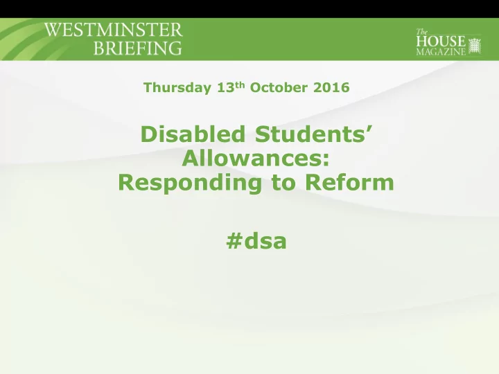 allowances responding to reform