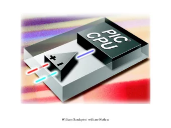 William Sandqvist  william@kth.se  Comparator an 1 bit AD-converter A comparator is a sensitive