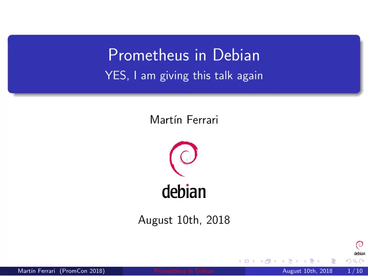 prometheus in debian