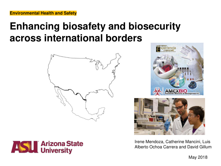 enhancing biosafety and biosecurity across international