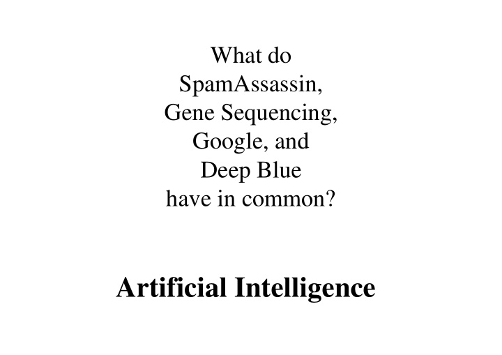 artificial intelligence introduction what is ai