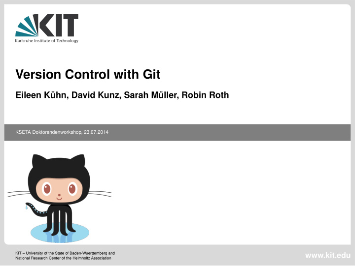 version control with git