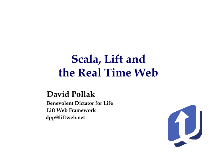 scala lift and the real time web