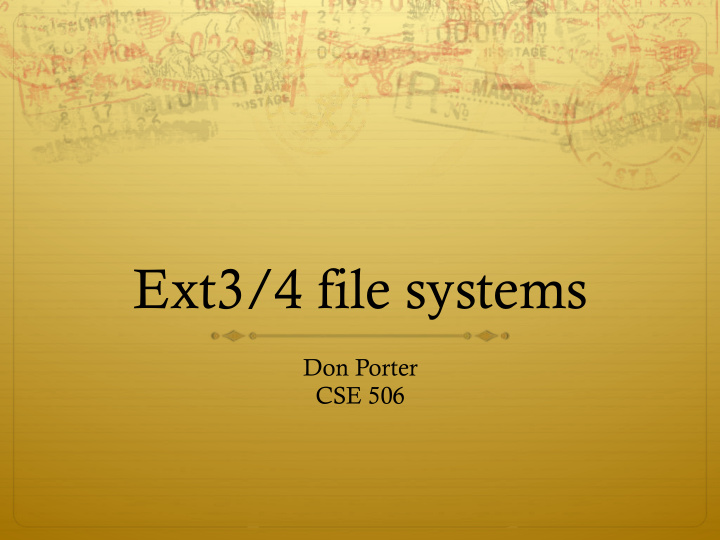 ext3 4 file systems