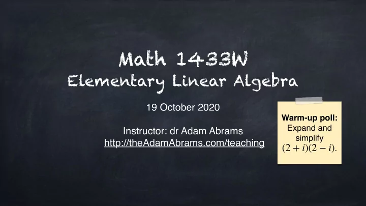 math 1433w