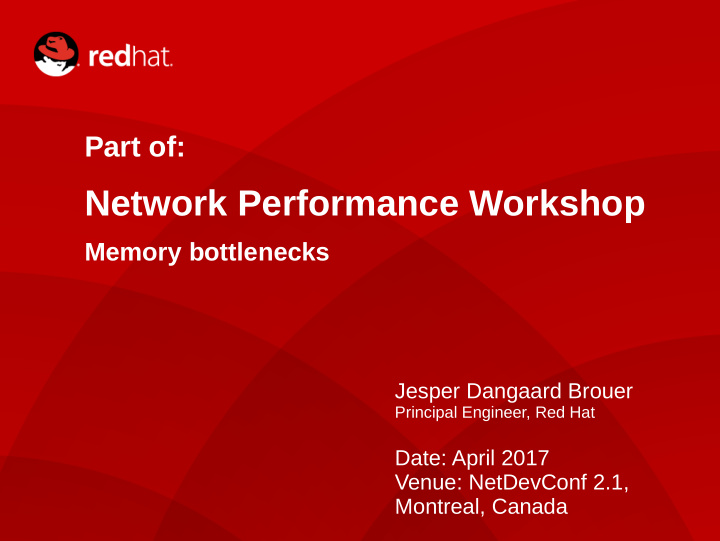 network performance workshop
