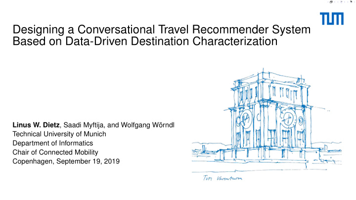 designing a conversational travel recommender system
