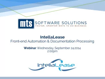 Agenda  1. Introductions  2. Leasing Landscape &amp; Competitive Challenges  3. What is