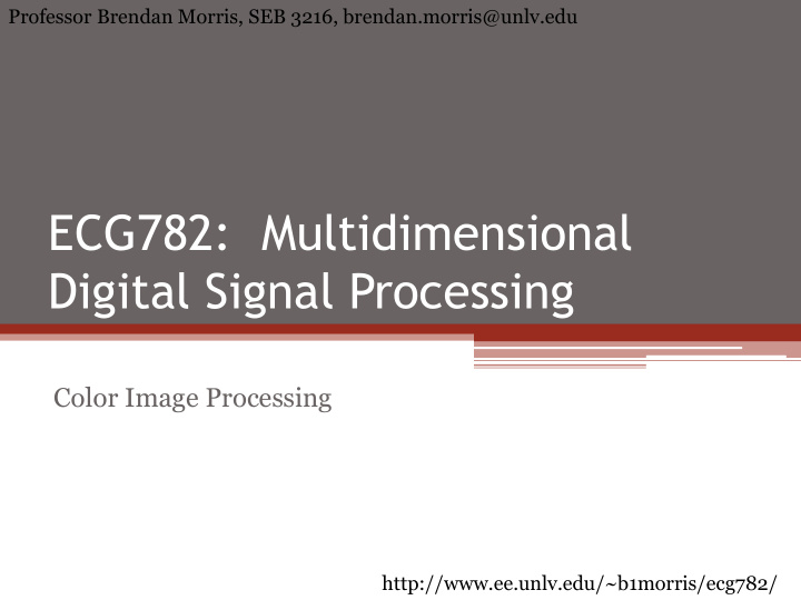 ecg782 multidimensional