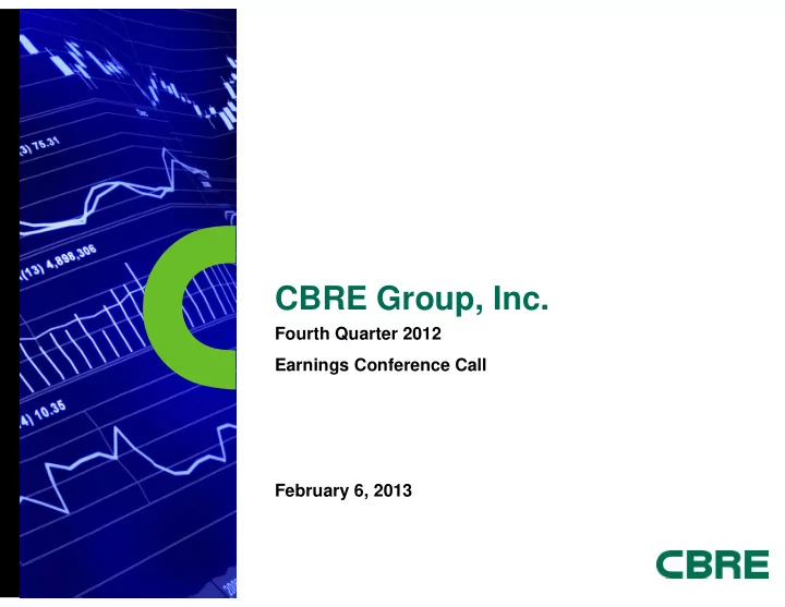 cbre group inc