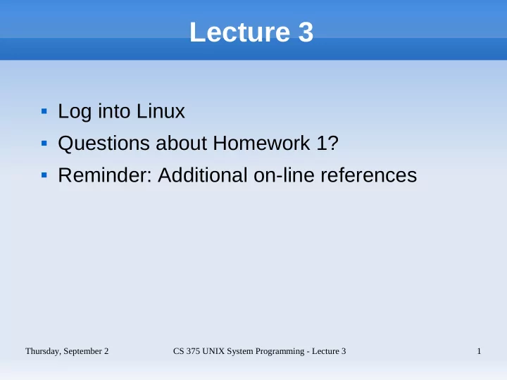 lecture 3