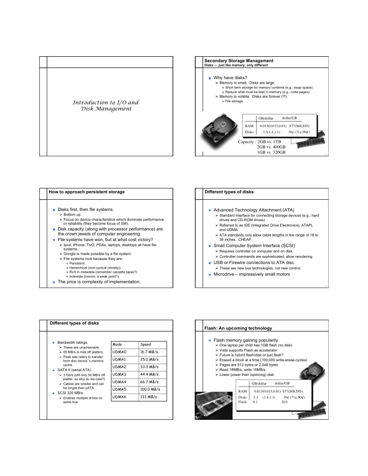 introduction to i o and