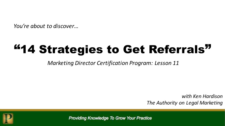 14 strategies to get referrals