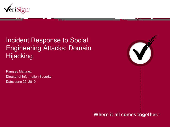 incident response to social engineering attacks domain