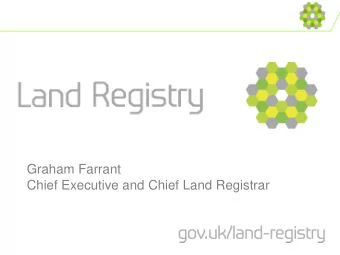 Graham Farrant  Chief Executive and Chief Land Registrar  Created in 1862  Our history  Who we are