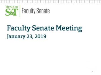 1  2  3  4  5  Student Council Report  Faculty Senate  January 23, 2020  Student Council