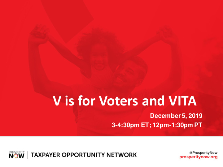 v is for voters and vita