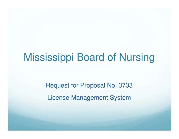 mississippi board of nursing