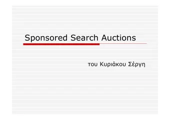 Sponsored Search Auctions      Introduction  Web search engines