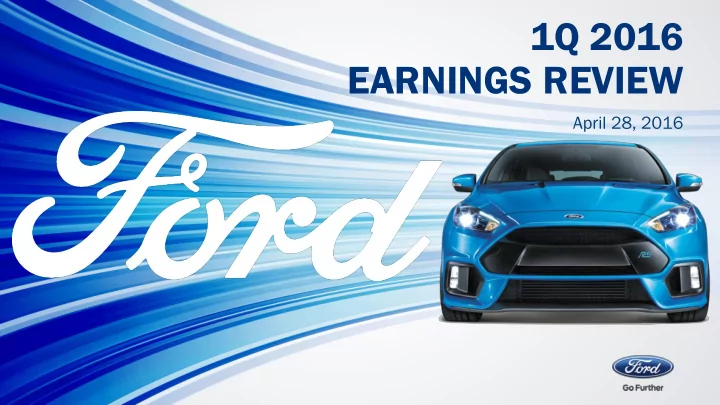 earnings review