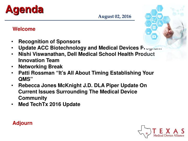 agenda