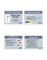 auxiliar xiliary operations y operations auxiliar