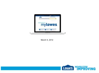 March 9, 2012  Consumers)are)in)Control  and)are)more)demanding)than)ever  Value  Consumers in