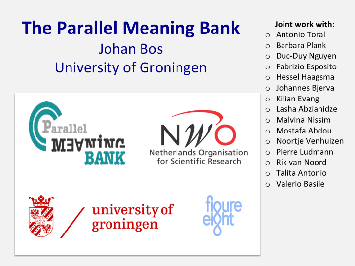 the parallel meaning bank