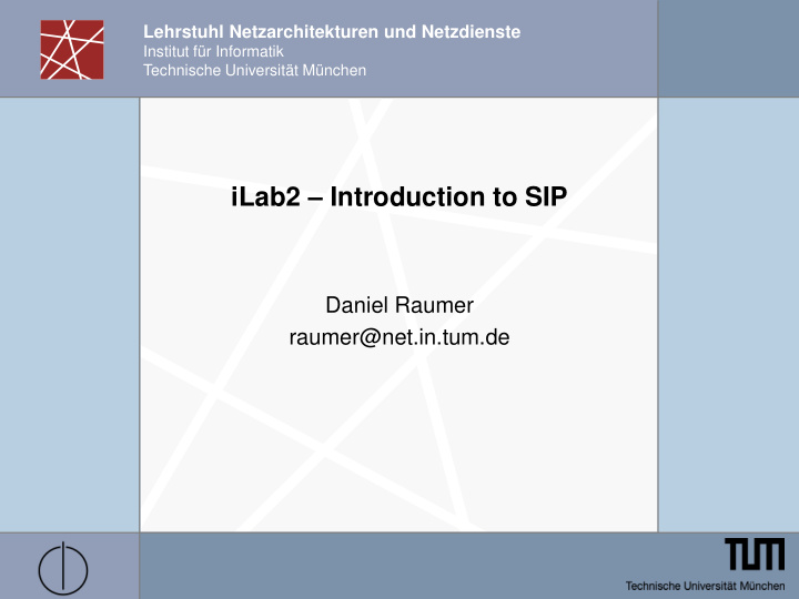 ilab2 introduction to sip