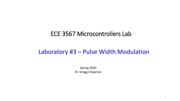 ece 3 3567 m microc ocon ontrol oller ers l lab