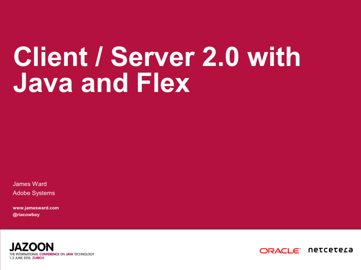 client server 2 0 with java and flex