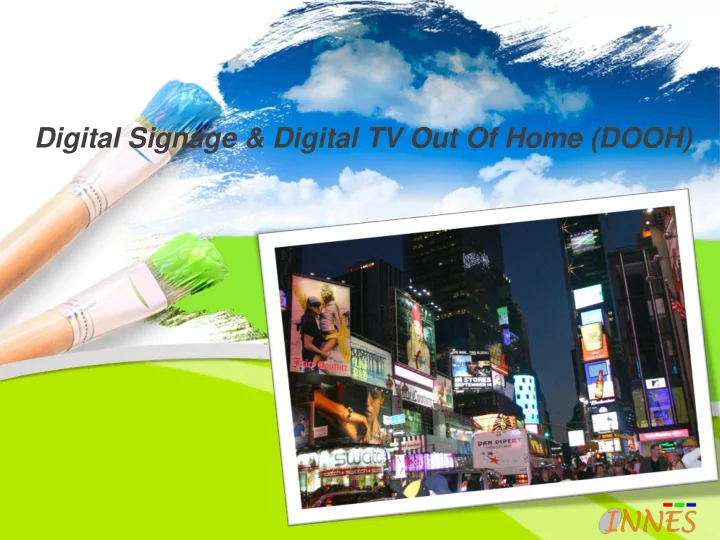 digital signage digital tv out of home dooh
