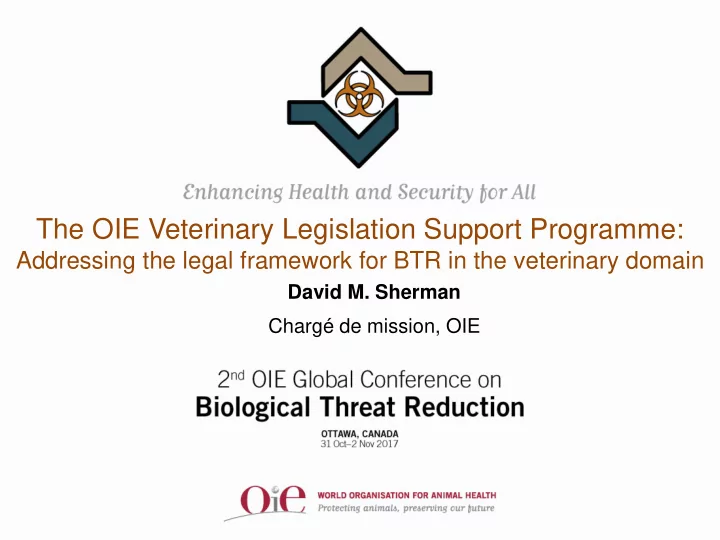 charg de mission oie overview of presentation importance