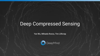 Deep Compressed Sensing  Yan Wu, Mihaela Rosca, Tim Lillicrap  Compressed Sensing  A Brief Review