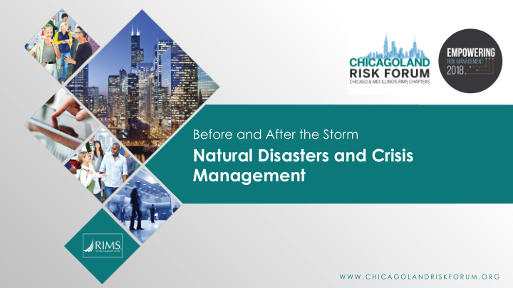 natural disasters and crisis management