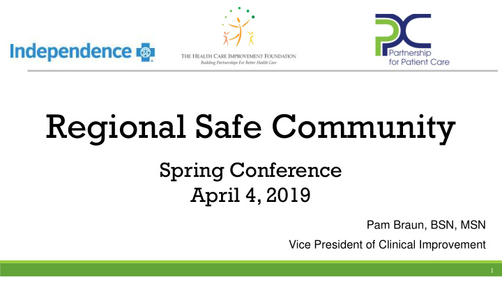 regional safe community