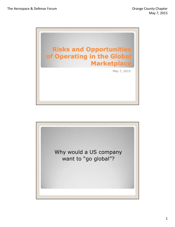 risks and opportunities risks and opportunities of
