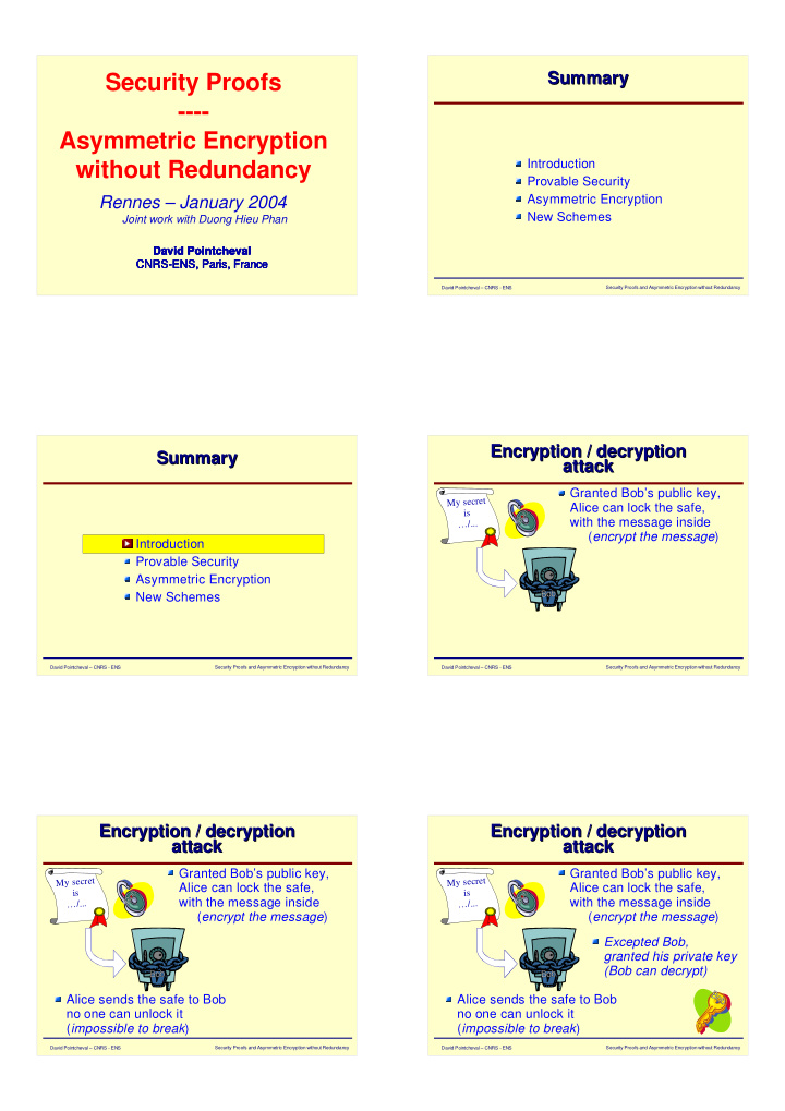 security proofs asymmetric encryption