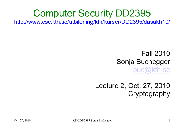 computer security dd2395