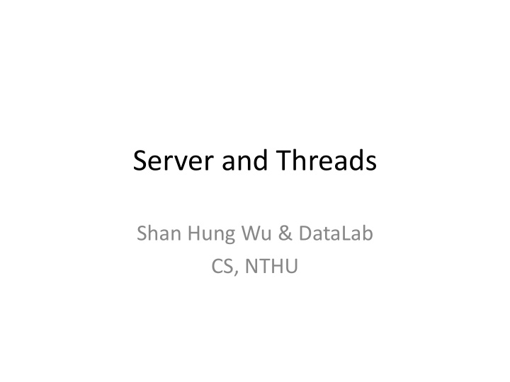 server and threads