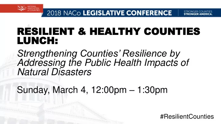 resilient resilient amp he amp heal althy co thy count