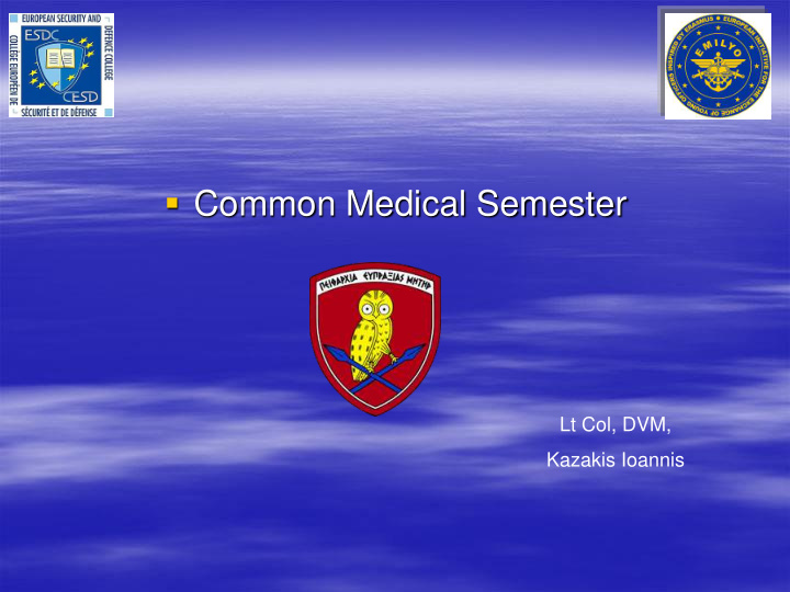 common medical semester